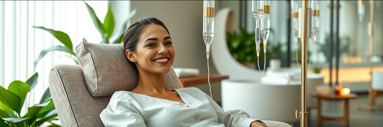 Professional IV hydration and aesthetic procedures enhance wellness and beauty in a modern spa