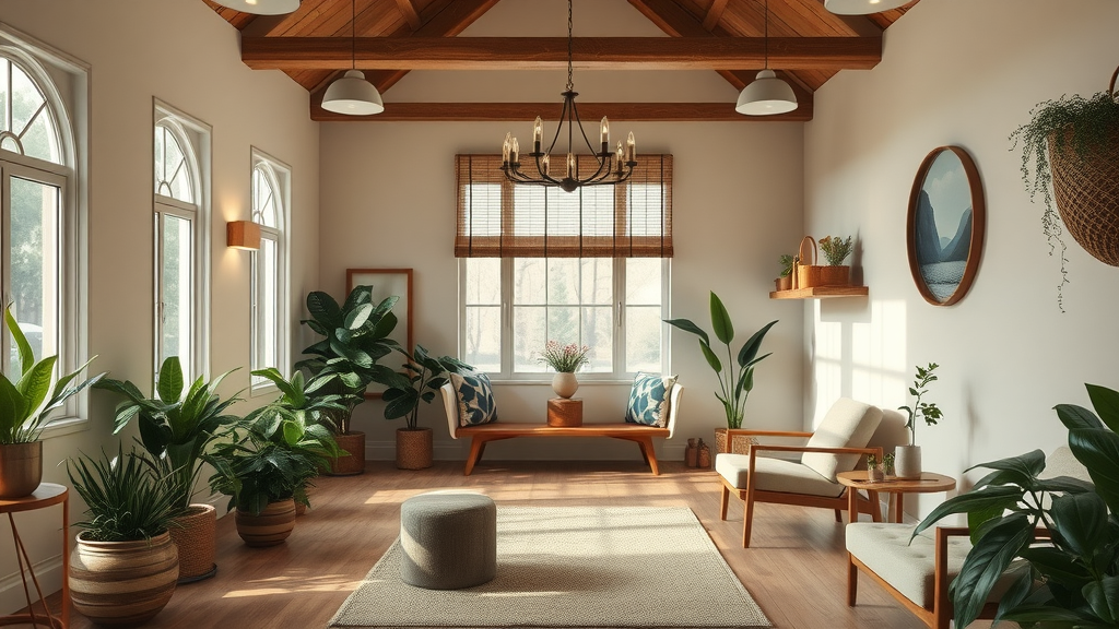 integrative health holistic clinic serene interior natural waiting