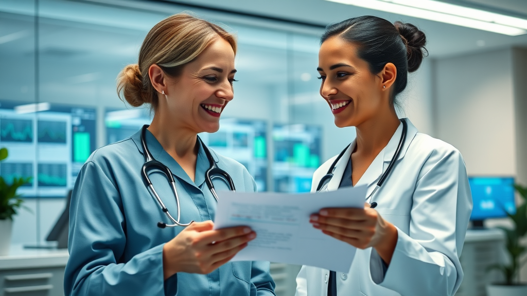 Doctor and patient share a fresh perspective on health and wellness