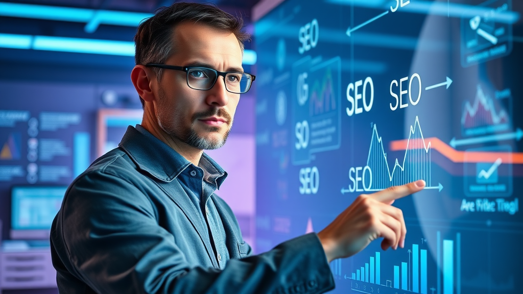 SEO expert developing advanced strategies for organic traffic and search engine growth