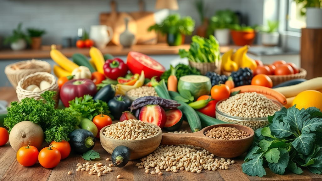 functional medicine healthy meal organic vegetables grains colorful
